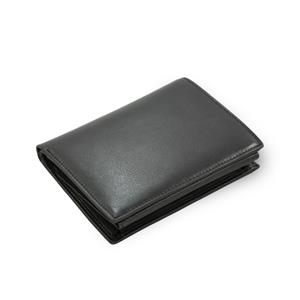 Čierna pánska kožená peňaženka - dokladovka
