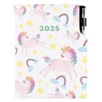 Diár DESIGN denný B6 2025 - Unicorn