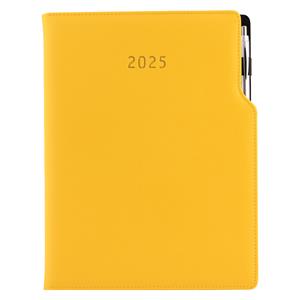 Diár GEP s perom denný A4 2025 - žltá