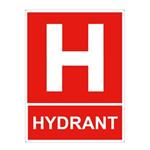 Označenie hydrantu - bezpečnostná tabuľka, plast 2 mm s dierkami 200x150 mm