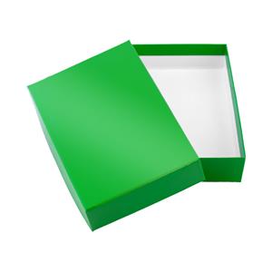 Papierová krabička s vekom typ 2 lepená 153x215 lesklá - zelená