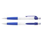 Plastové guličkové pero Colombo White - biela / modrá
