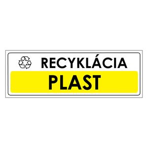 Recyklácia-plast,plast 2mm,290x100mm