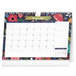 Stolní kalendář 2024 Měsíční plánovací Květy s háčkem
