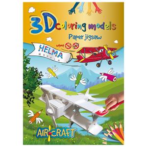 3D Maľovanky - Lietadlo