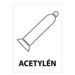 Acetylén, plast 2mm s dierkami -148x210mm