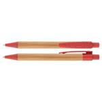 Bambusové guličkové pero Panda - červená
