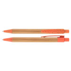 Bambusové guľôčkové pero Panda - oranžová