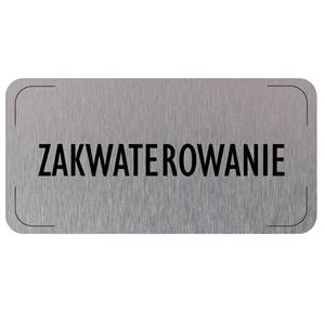 Ceduľka na dvere - Ubytovanie, hliníková tabuľka, 160 x 80 mm