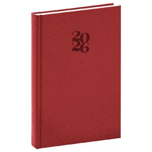 Denný diár 2026 A5 Essenza - čerešňa