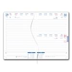 Diár AMOS denný A5 2027 český - čierna/modrá gumička