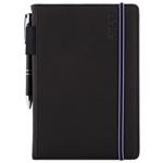 Diár AMOS denný A5 2027 český - čierna/modrá gumička