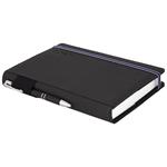 Diár AMOS denný A5 2027 slovenský - čierna/modrá gumička