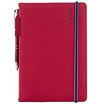 Diár AMOS týždenný A5 2026 - červená/modrá gumička