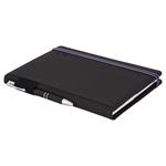 Diár AMOS týždenný A5 2026 - čierna/modrá gumička