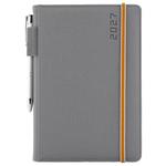 Diár AMOS týždenný A5 2027 slovenský - sivá/oranžová gumička