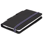 Diár AMOS týždenný vreckový 2027 polský - čierna/modrá gumička