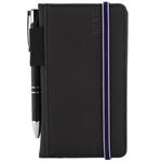 Diár AMOS týždenný vreckový 2027 polský - čierna/modrá gumička