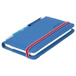 Diár AMOS týždenný vreckový 2027 polský - modrá/červená gumička