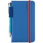 Diár AMOS týždenný vreckový 2027 polský - modrá/červená gumička