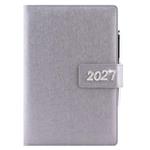 Diár BRILIANT týždenný A5 2027 polský - strieborná