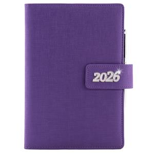 Diár BRILIANT týždenný špeciál A5 2026 - fialová