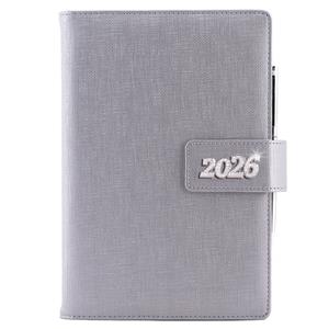 Diár BRILIANT týždenný špeciál A5 2026 - strieborná