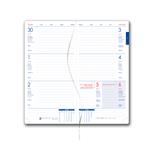 Diár BRILIANT týždenný vreckový 2025 český - svetlo ružová