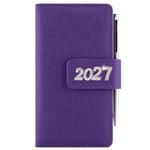 Diár BRILIANT týždenný vreckový 2027 český - fialová