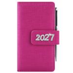 Diár BRILIANT týždenný vreckový 2027 český - ružová
