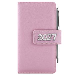 Diár BRILIANT týždenný vreckový 2027 český - svetlo ružová