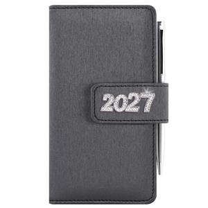 Diár BRILIANT týždenný vreckový 2027 polský - čierna