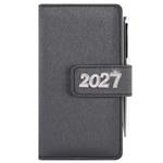 Diár BRILIANT týždenný vreckový 2027 polský - čierna