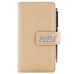 Diár BRILIANT týždenný vreckový 2027 polský - zlatá