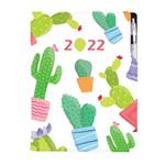 Diár DESIGN denný A4 2022 - Kaktus