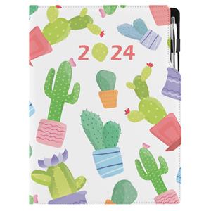 Diár DESIGN denný A4 2024 - Kaktus