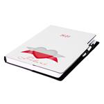 Diár DESIGN denný A4 2027 - biela - Poľsko - vlajka