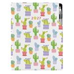 Diár DESIGN denný A4 2027 - Kaktus