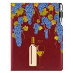 Diár DESIGN denný A4 2027 polský - bordová - Víno