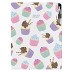 Diár DESIGN denný A4 2027 poľský - Cupcake