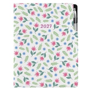 Diár DESIGN denný A4 2027 poľský - Jarné kvety