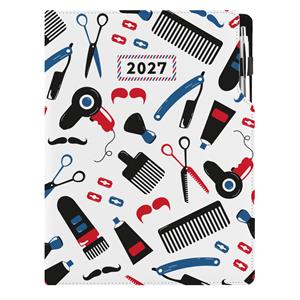 Diár DESIGN denný A4 2027 poľský - KADERNÍCKY Barber
