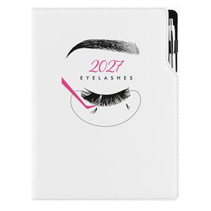 Diár DESIGN denný A4 2027 poľský - KOZMETICKÝ Eyelashes