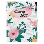 Diár DESIGN denný A4 2027 poľský - Kvety