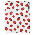 Diár DESIGN denný A4 2027 poľský - Lienka