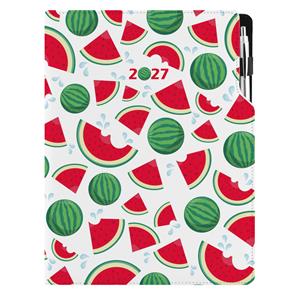 Diár DESIGN denný A4 2027 poľský - Melón