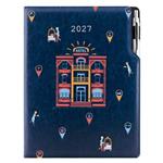 Diár DESIGN denný A4 2027 polský - modrá - Hotel