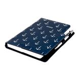 Diár DESIGN denný A5 2025 český - modrá - námorník - kotvy