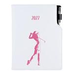 Diár DESIGN denný A5 2027 polský - biela - Golf žena