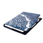 Diár DESIGN denný A5 2027 poľský - modrý - ornament